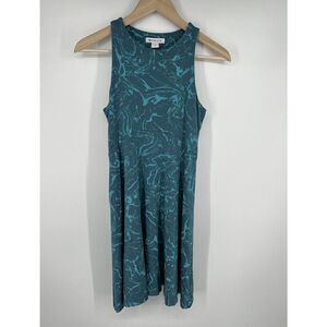 Athleta Women’s Santorini Thea High Neck Blue Sleeveless Dress Size Small